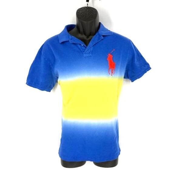 Ralph Lauren Other - Polo Ralph Lauren Big Pony Tie-Dye Short Sleeve Blue & Yellow Polo – Medium